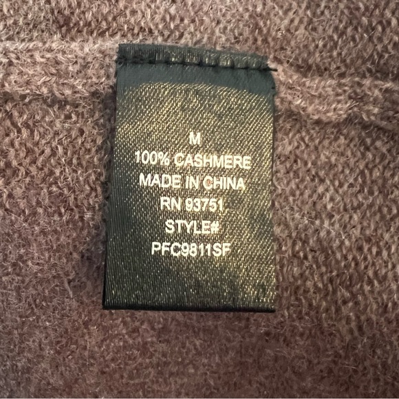 Lusso Cashmere Heather Caramel Business Casual Open Front Cardigan Size M NWT - Picture 5 of 5